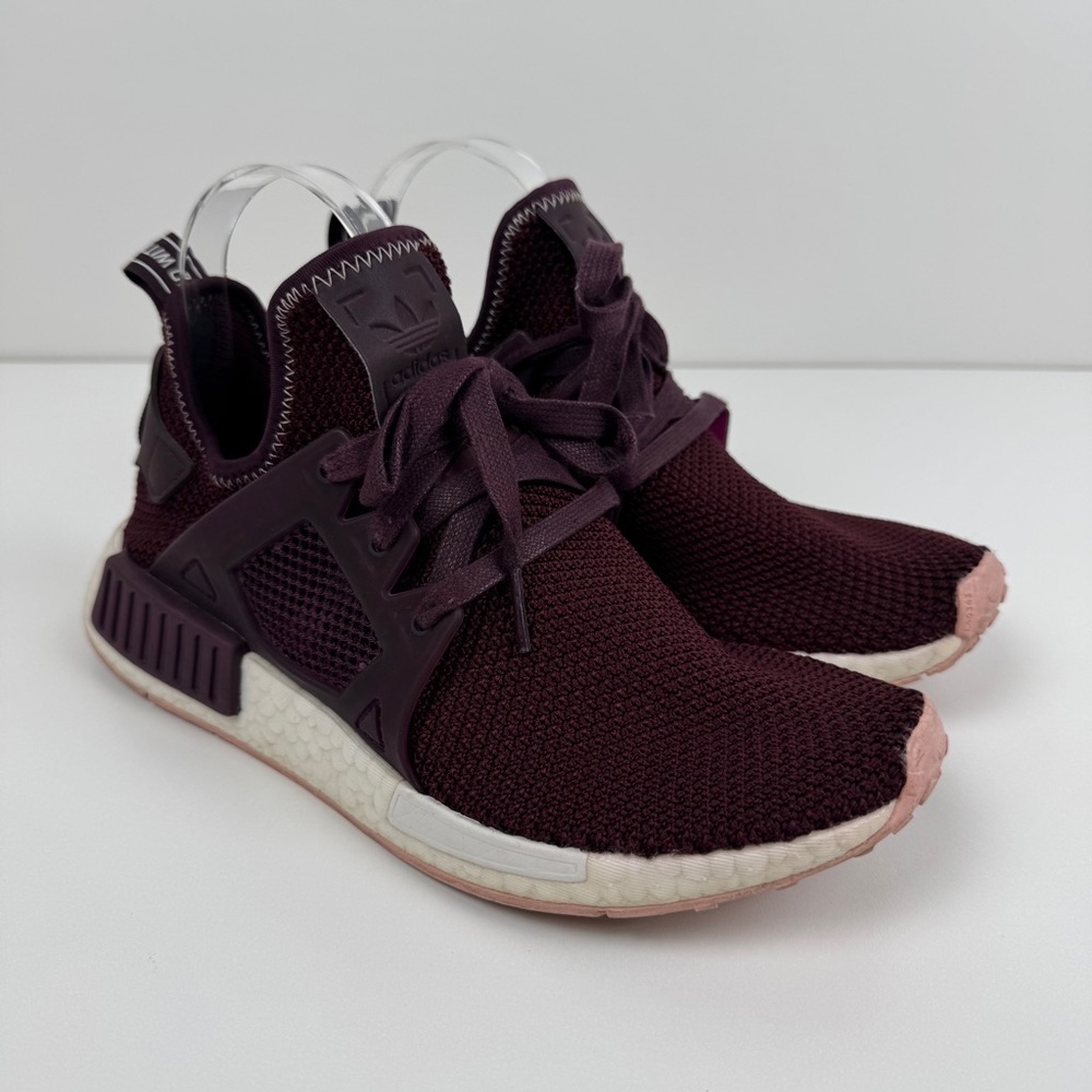 Adidas NMD XR1 Pink Contrast Stitch Sneakers Maroon Women’s US Size 8 BY9820